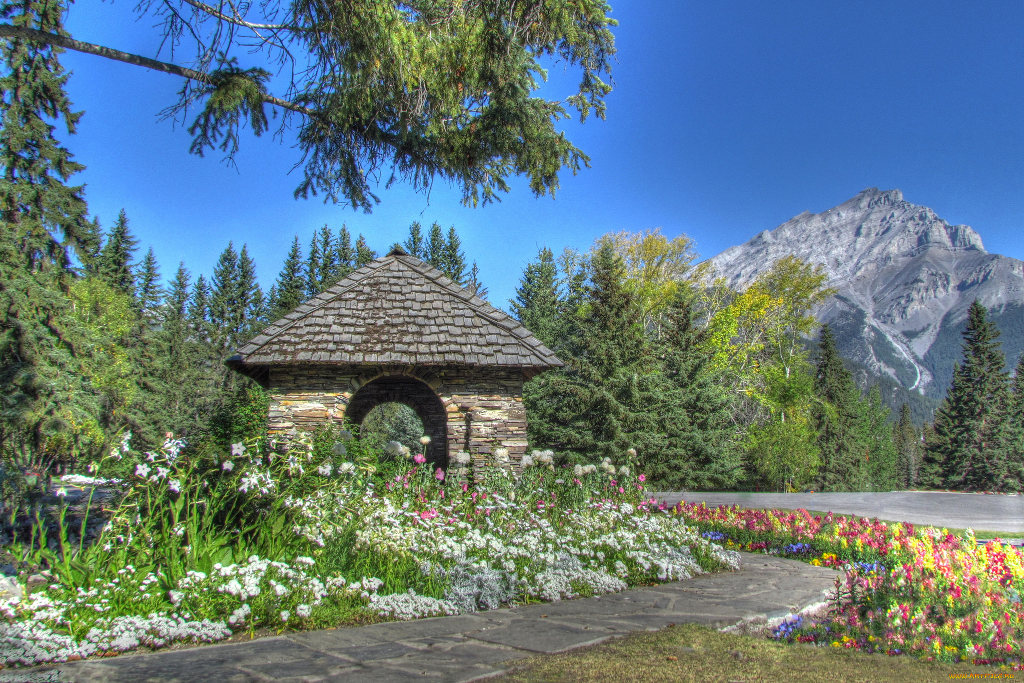 cascade, gardens, banff, national, park, alberta, canada, , , , , , , , 